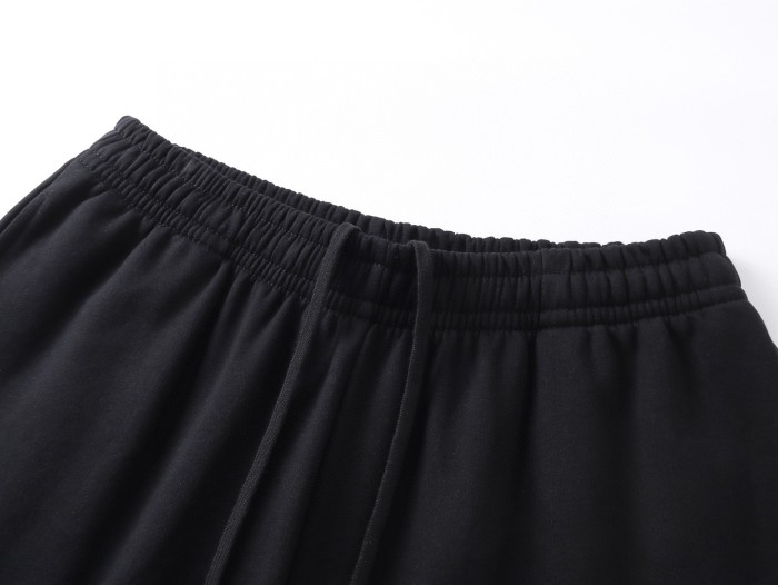 BALENCIAGA shorts in cotton with logo - Black