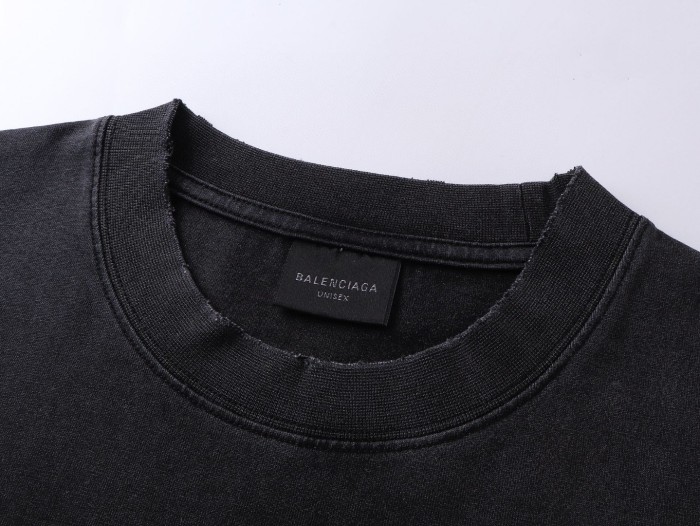 Balenciaga Men's City Of Angels Sleeveless T-shirt in Black Faded