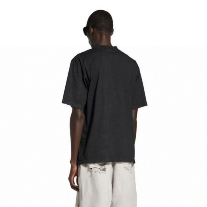 Balenciaga City Of Angels T-shirt Medium Fit in Black Faded