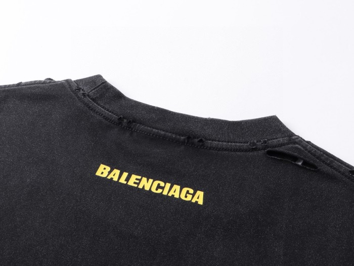 Balenciaga Men's Sponsor Logos Oversized Graphic T-Shirt