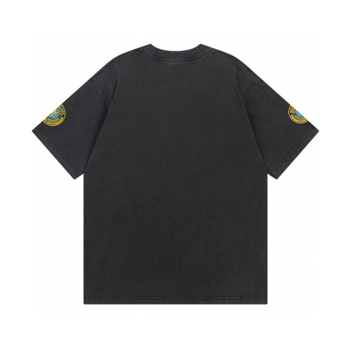 Balenciaga Men's Uniform Merch Oversized T-shirt in Black Faded