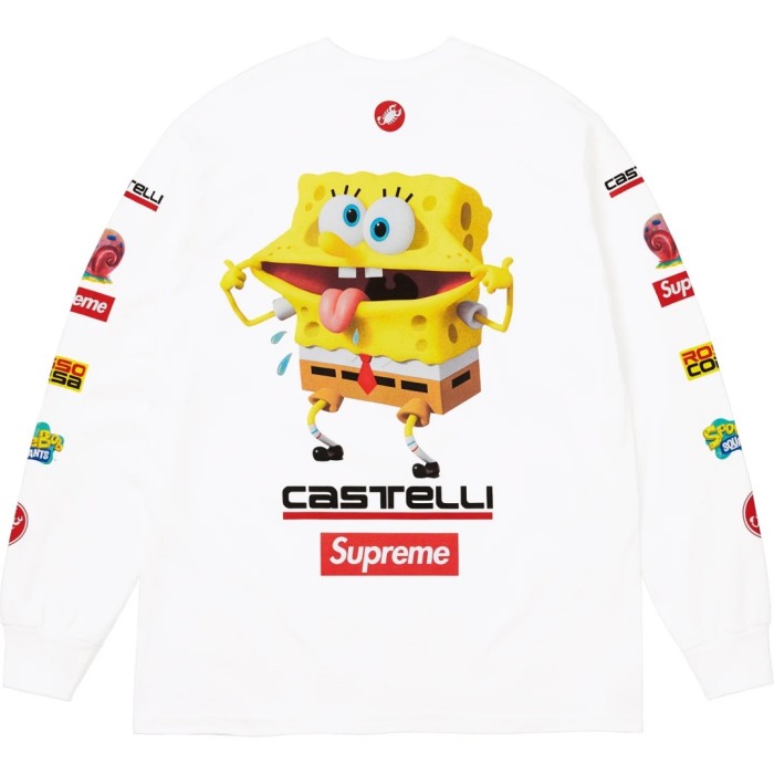 Supreme SpongeBob SquarePantsCastelli® Racing LS Tee