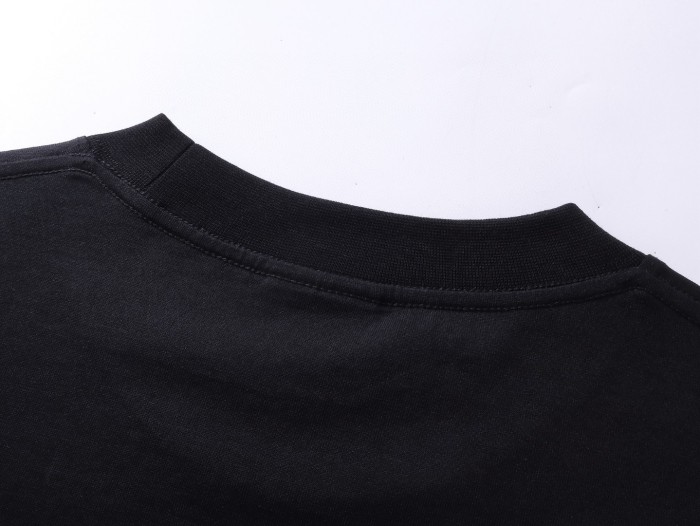 Balenciaga Men's Nano Bb T-shirt Medium Fit in Dirty White