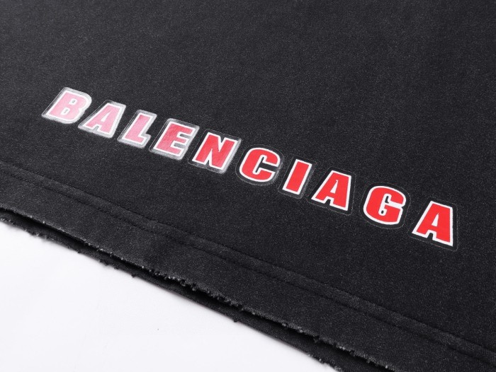Balenciaga Men's Sponsor Logos Oversized Graphic T-Shirt