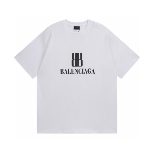 Balenciaga Men's Nano Bb T-shirt Medium Fit in Dirty White