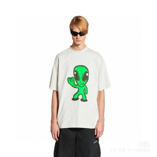 Balenciaga Hi There + Dripley T-shirt Medium Fit in Dirty White
