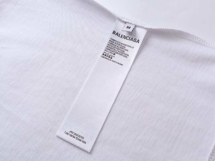 Balenciaga Men's Uniform Merch Oversized T-shirt in Black Faded