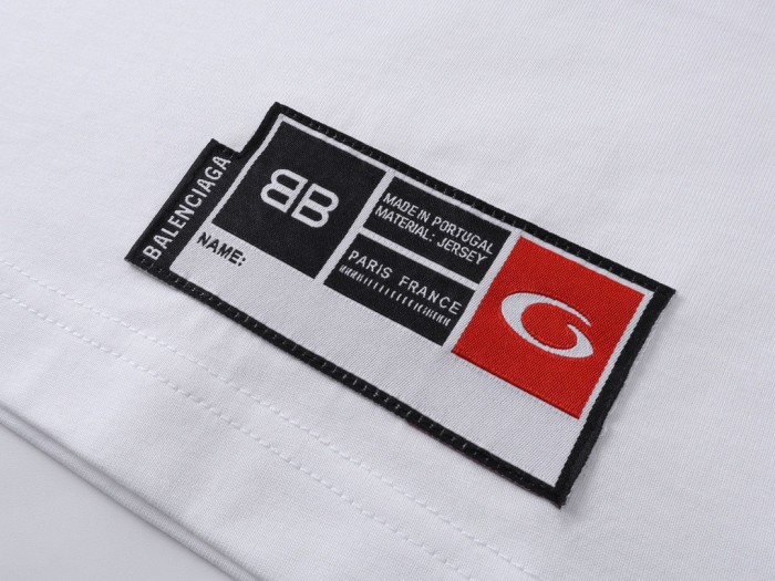 Balenciaga White Basketball Series Oversized T-shirt