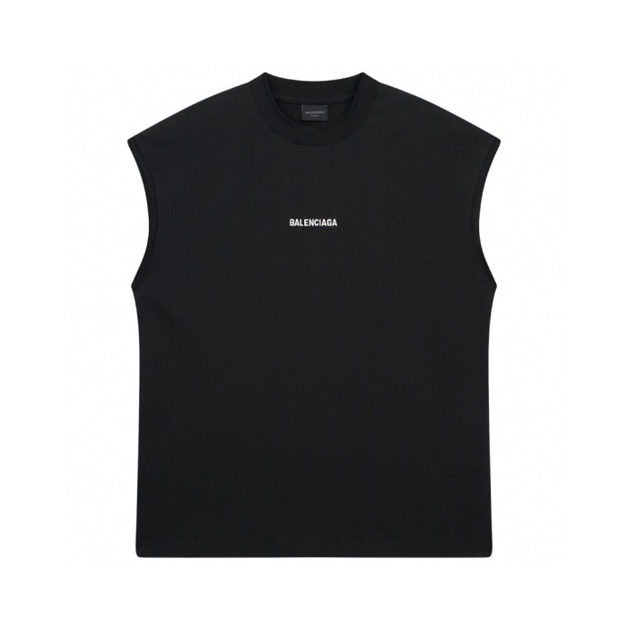Men's Balenciaga Back Sleeveless T-shirt in Dirty