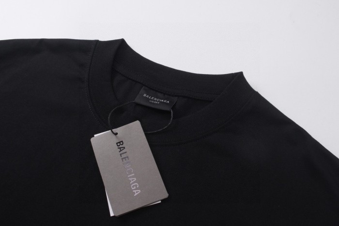 Balenciaga Beverly Hills Vintage Medium-Fit T-Shirt In Black