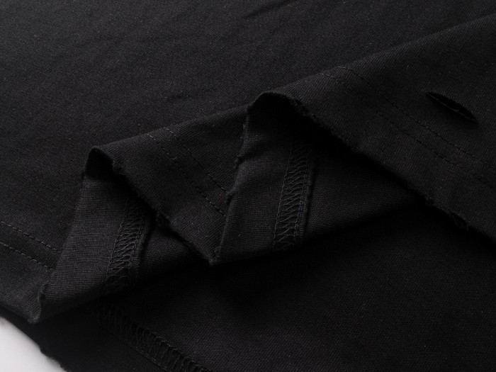 Balenciaga Nail Polish T-shirt Medium Fit in Faded Black