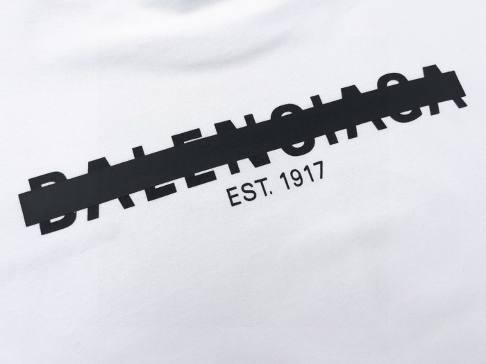 Men's Balenciaga SS21 Solid Color Logo Printing T-shirt