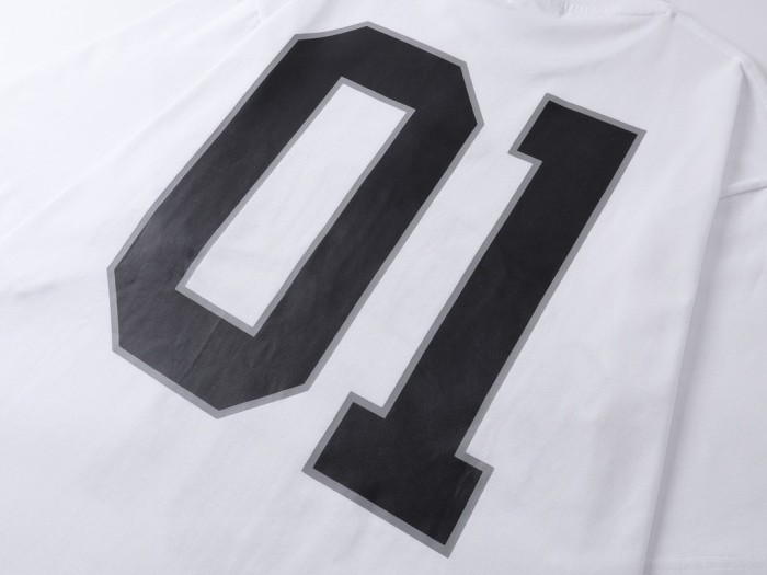 Balenciaga White Basketball Series Oversized T-shirt