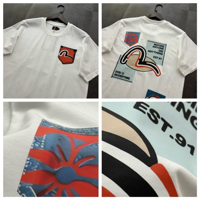 Evisu Graffiti Print T-Shirt