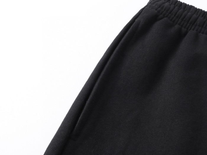 BALENCIAGA shorts in cotton with logo - Black