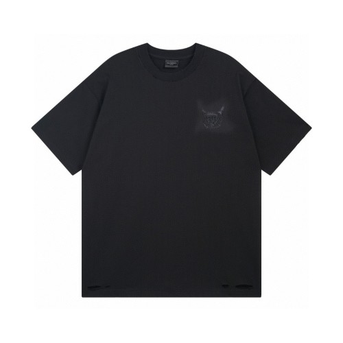 Balenciaga Nail Polish T-shirt Medium Fit in Faded Black