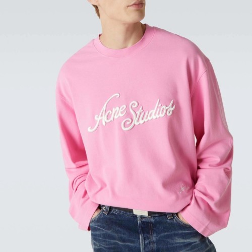 Acne Studios 3D LOGO EMBROIDERED LONG SLEEVE T-SHIRT