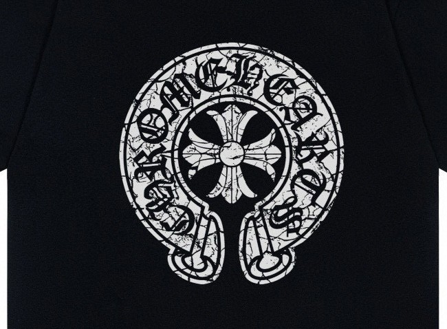 Chrome Hearts Horse Shoe T-shirt Cotton Black