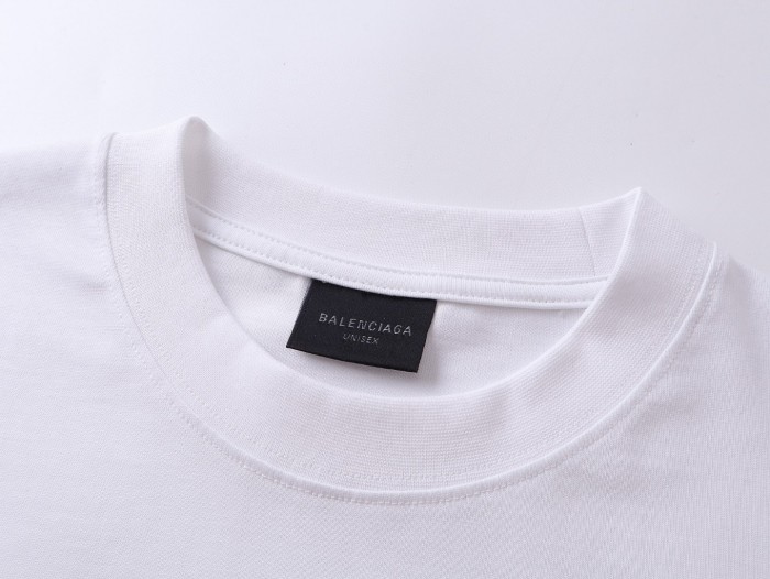 Balenciaga Men's Uniform Merch Oversized T-shirt in Black Faded