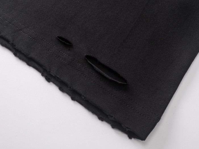 Balenciaga Nail Polish T-shirt Medium Fit in Faded Black