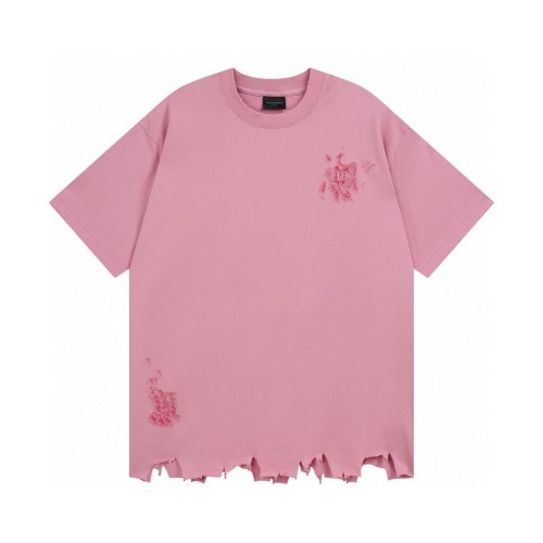 Women's Balenciaga Nail Polish Cropped T-shirt in Baby Pink