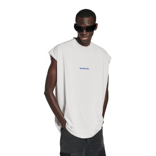 Men's Balenciaga Back Sleeveless T-shirt in Dirty