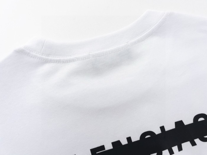 Men's Balenciaga SS21 Solid Color Logo Printing T-shirt