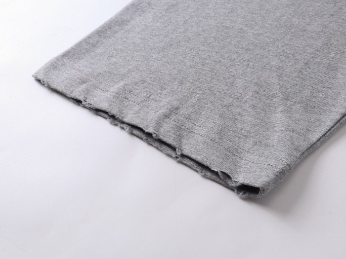 Balenciaga International Cropped T-shirt in Faded Black