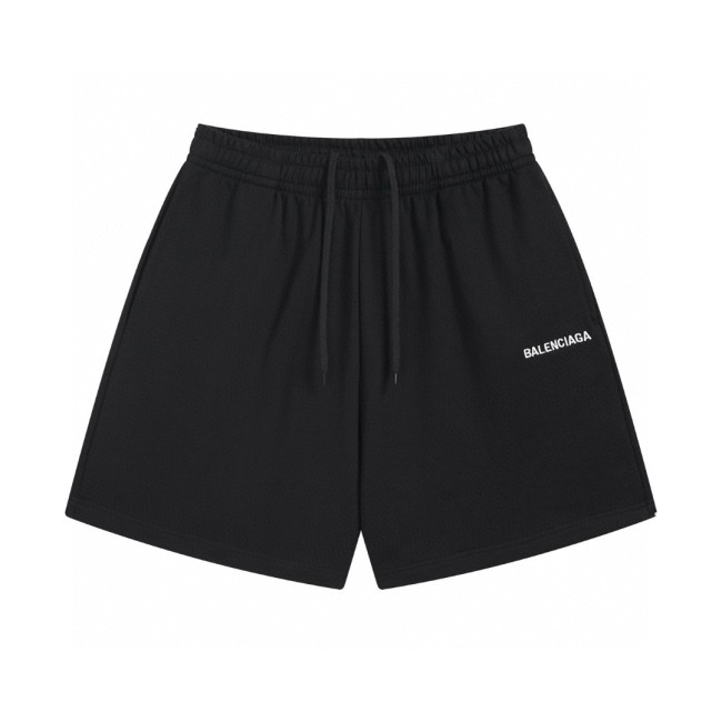 BALENCIAGA shorts in cotton with logo - Black