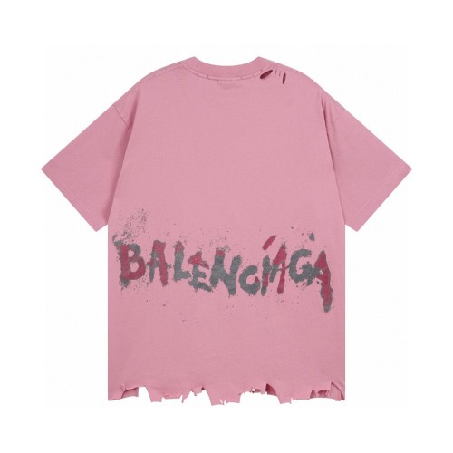 Women's Balenciaga Nail Polish Cropped T-shirt in Baby Pink