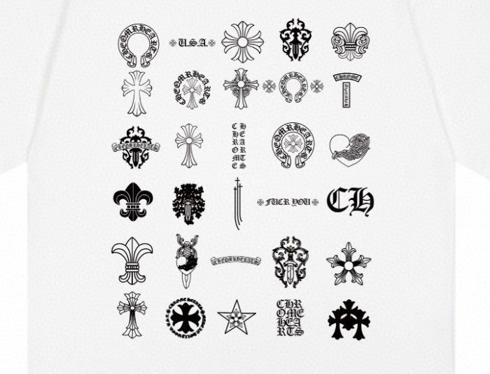 Chrome Hearts Multi Logo T-Shirt White