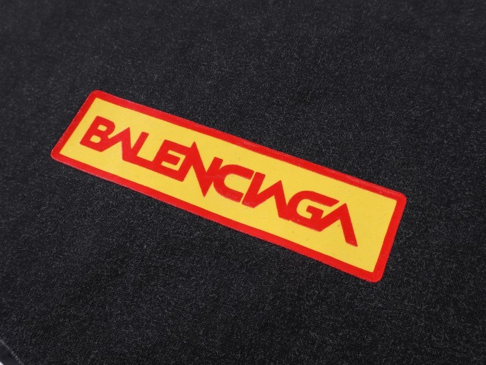 Balenciaga Men's Sponsor Logos Oversized Graphic T-Shirt