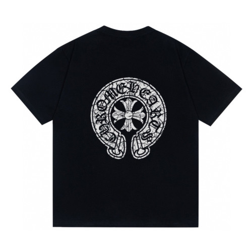 Chrome Hearts Horse Shoe T-shirt Cotton Black