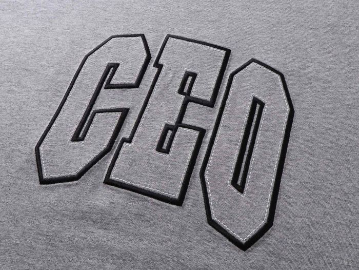 Balenciaga Ceo Team Logo Boxy T-shirt in Heather Grey