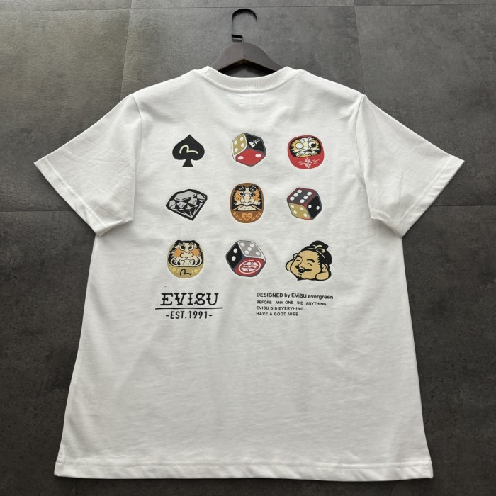 Evisu Dharma Maneki Neko printed T-shirt