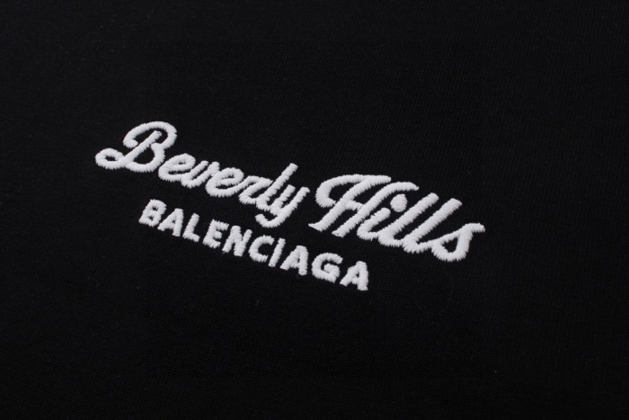 Balenciaga Beverly Hills Vintage Medium-Fit T-Shirt In Black