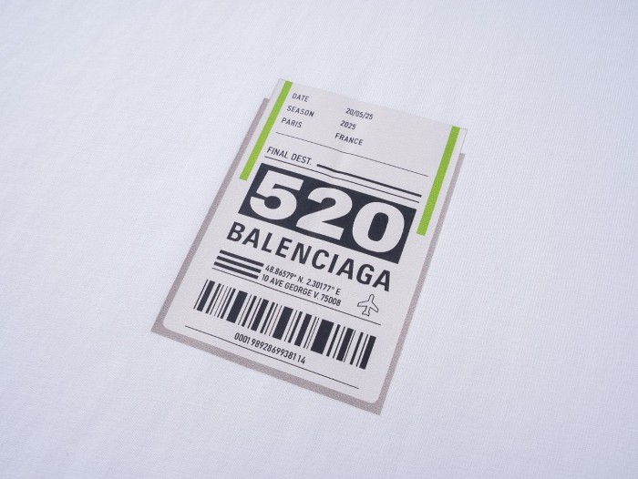 Balenciaga Airport Tag T-Shirt Medium Fit for Men