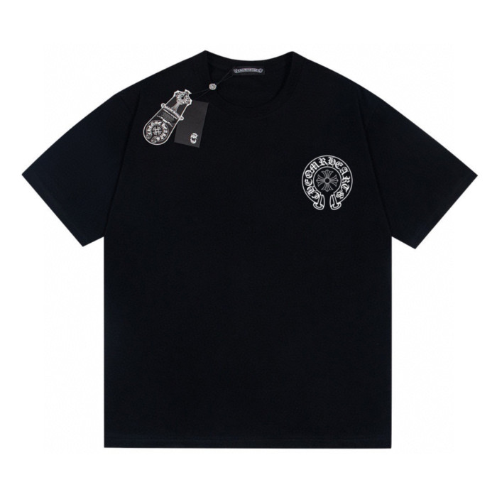Chrome Hearts Horse Shoe T-shirt Cotton Black