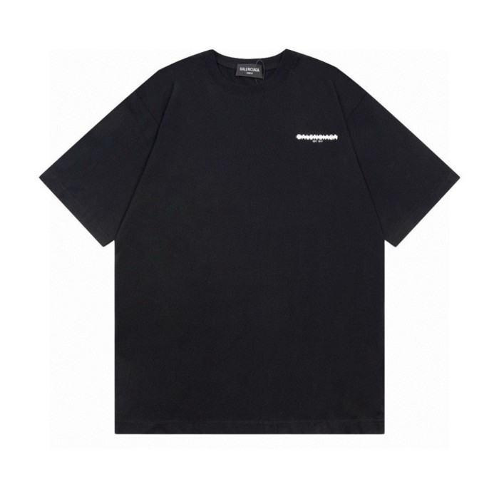 Men's Balenciaga SS21 Solid Color Logo Printing T-shirt