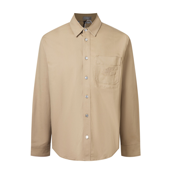 Christian Dior Couture Lily of the Valley Shirt Beige Cotton