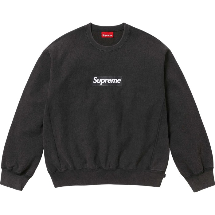 Supreme 25SS Washed Box Logo Crewneck