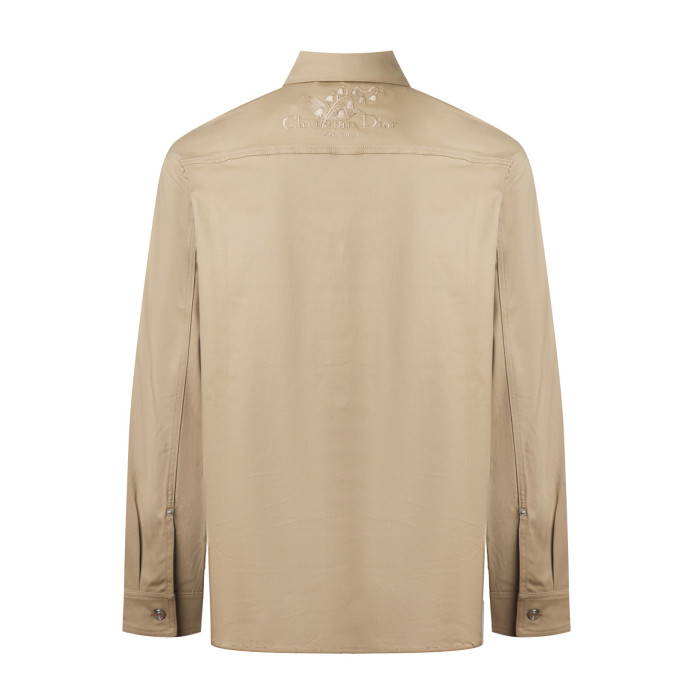 Christian Dior Couture Lily of the Valley Shirt Beige Cotton