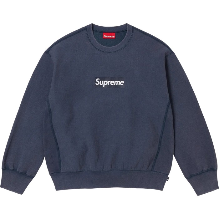 Supreme 25SS Washed Box Logo Crewneck