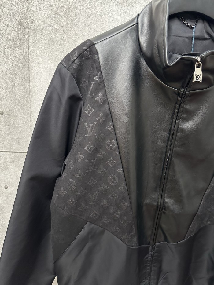 Louis Vuitton Leather Mix Track Top - Men
