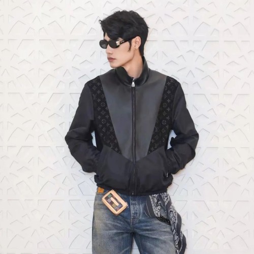 Louis Vuitton Leather Mix Track Top - Men