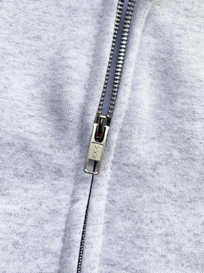 Supreme Big Logo Zip Up Hooded Sweatshirt