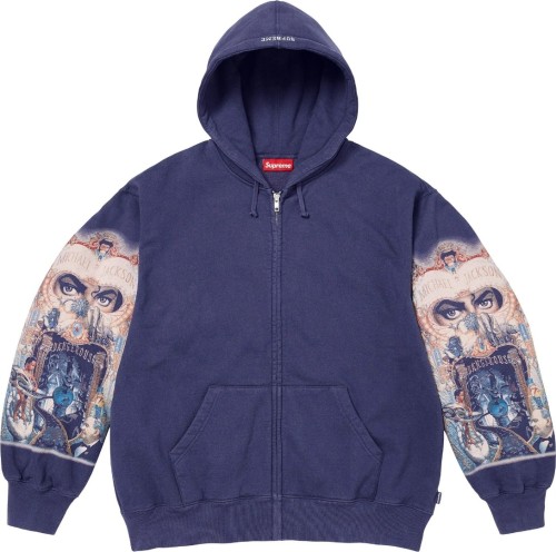 Supreme Michael Jackson Dangerous Zip Up Hooded Sweatshirt