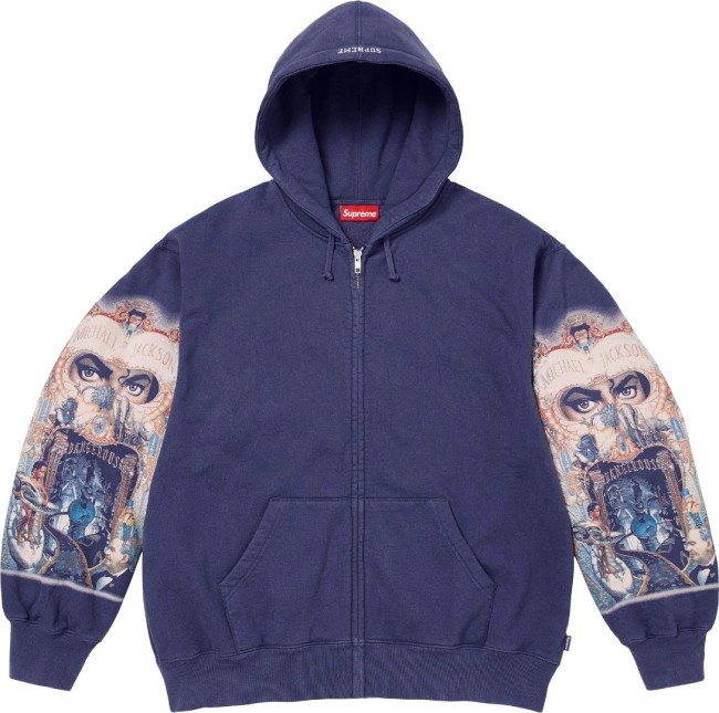 Supreme Michael Jackson Dangerous Zip Up Hooded Sweatshirt