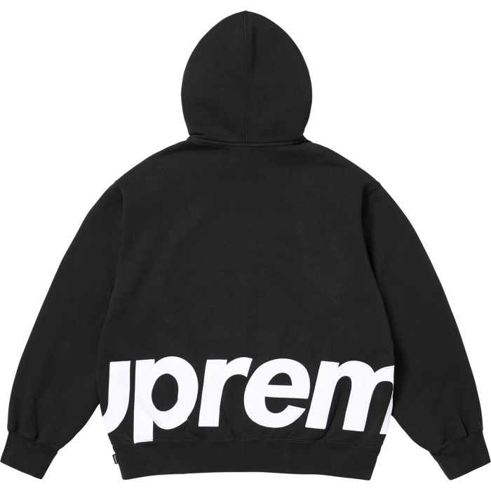Supreme Big Logo Zip Up Hooded Sweatshirt