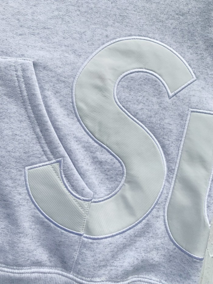 Supreme Big Logo Zip Up Hooded Sweatshirt